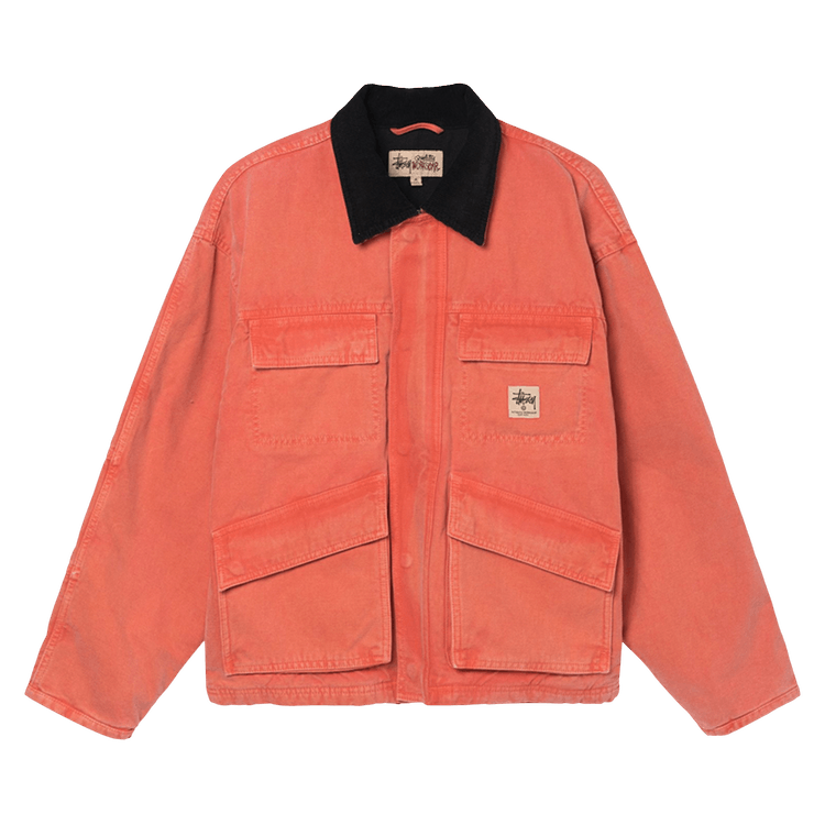 Stussy Washed Canvas Shop Jacket "Orange"
