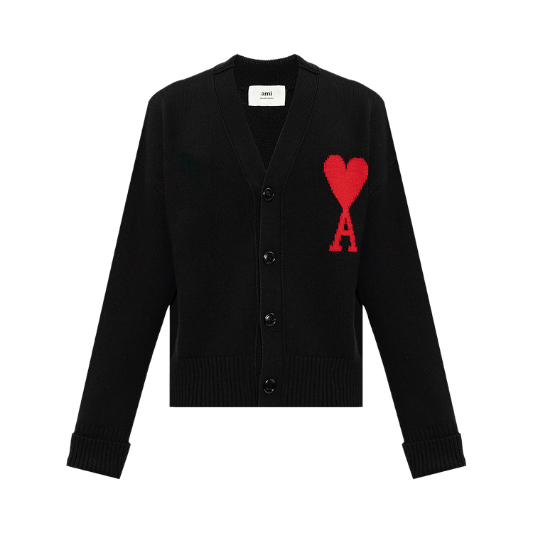 Ami De Coeur Cardigan "Black/Red"