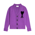 Ami De Coeur Cardigan "Purple/Black"