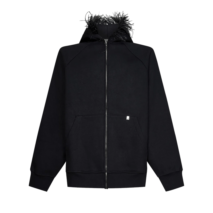 1017 ALYX 9SM Oversized Feathered Hoodie "Black"