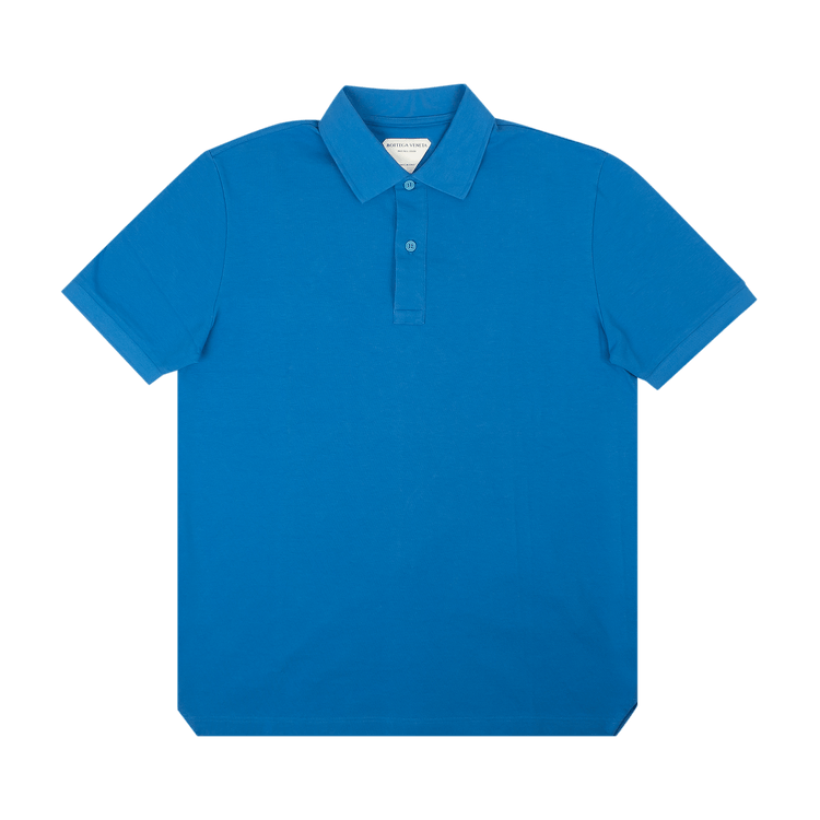 Bottega Veneta Piquet Short-Sleeve Polo Shirt "Blue"