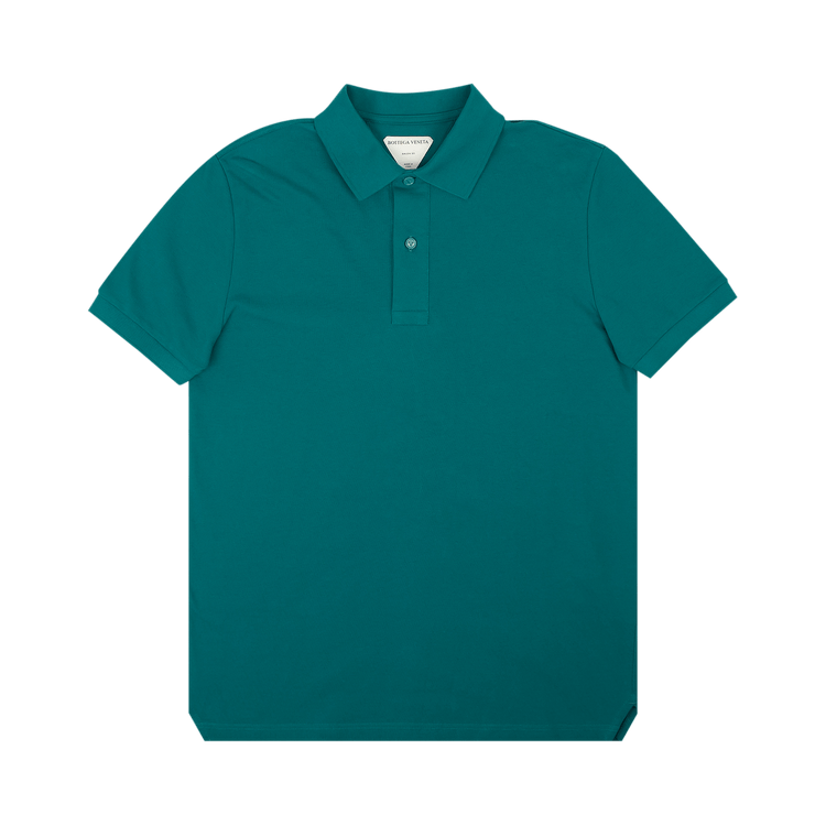 Bottega Veneta Piquet Short-Sleeve Polo Shirt "Dark Teal"