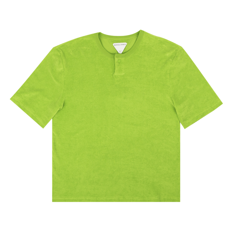 Bottega Veneta Terry Henly Short-Sleeve T-Shirt "Lime Green"