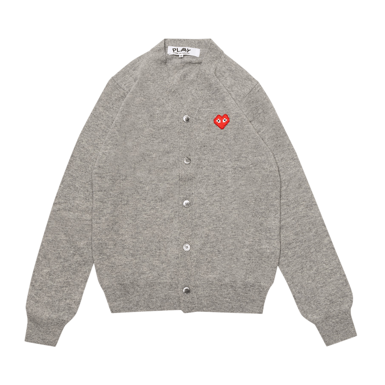 Comme des Garçons PLAY x Invader Cardigan "Grey"