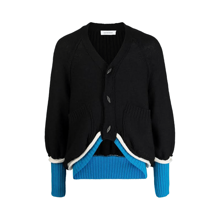 Kiko Kostadinov Iblish Cardigan "Black/Cobalt"