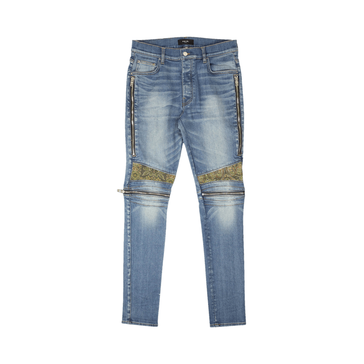 Amiri Paisley MX2 Skinny Jeans "Indigo"