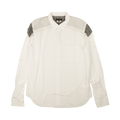 Comme des Garçons Check Cut-Out Button Down Shirt "White"