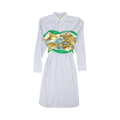 Junya Watanabe Printed Bustier Shirt Dress "Light Blue"
