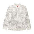 Who Decides War Cloud Duality Button Up Shirt "White"