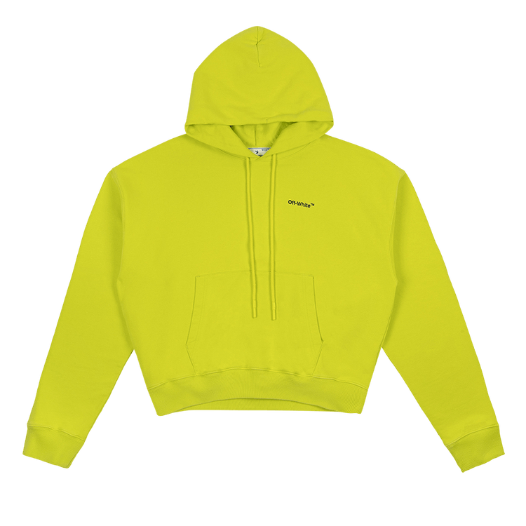 Off-White Caravaggio Arrows Hoodie "Lime/Black"