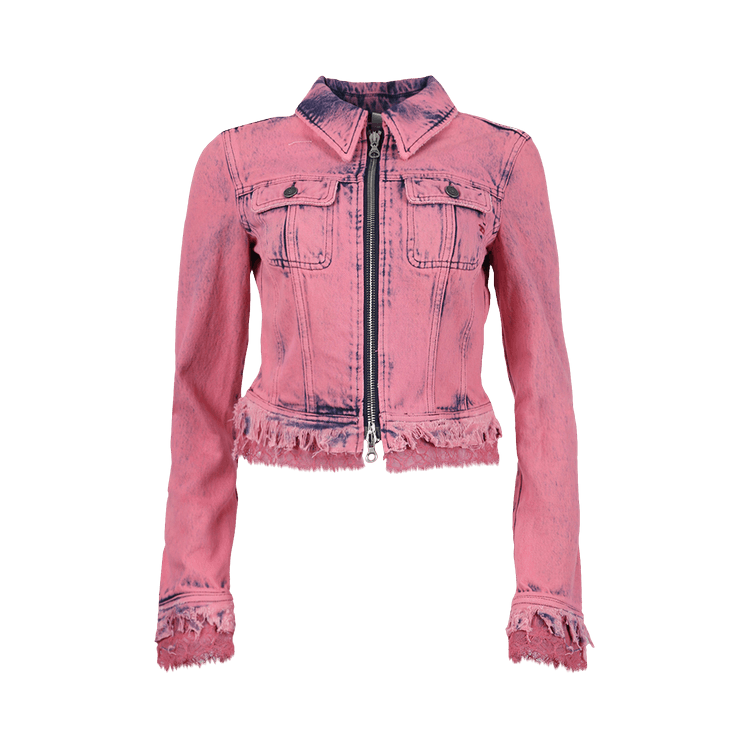 Diesel Slim Denim Zip Jacket "Rose"