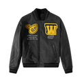 Off-White Vars Cat Leather Jacket "Black/Yellow"