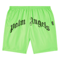 Palm Angels Curved Logo Swim Short "Green Fluo"