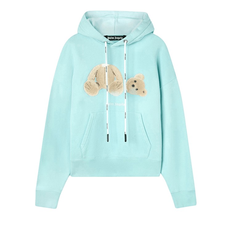Palm Angels PA Bear Hoody "Light Blue/Brown"