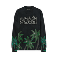Palm Angels Palms And Skull Vintage Crew "Black/Green"