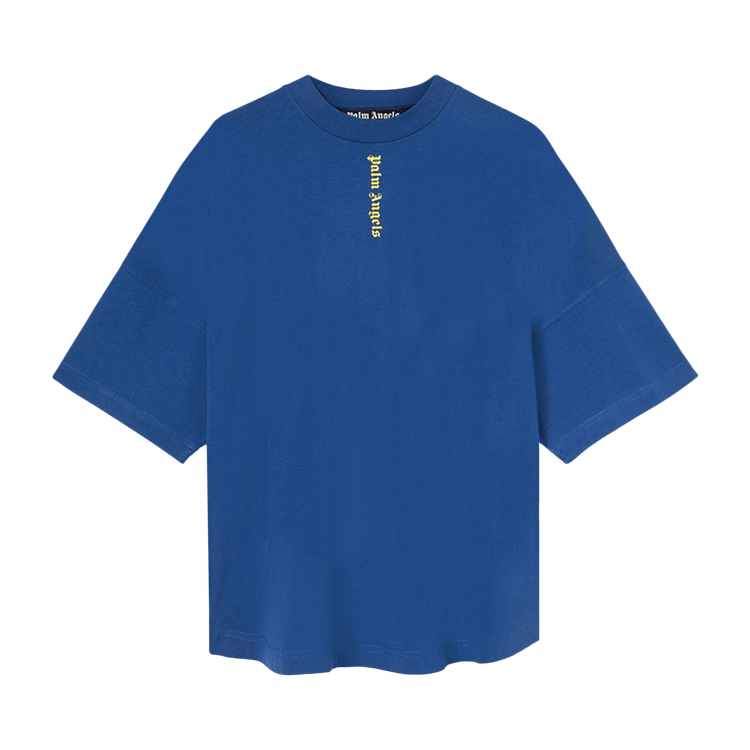 Palm Angels NS Logo Over Tee "Blue/White"