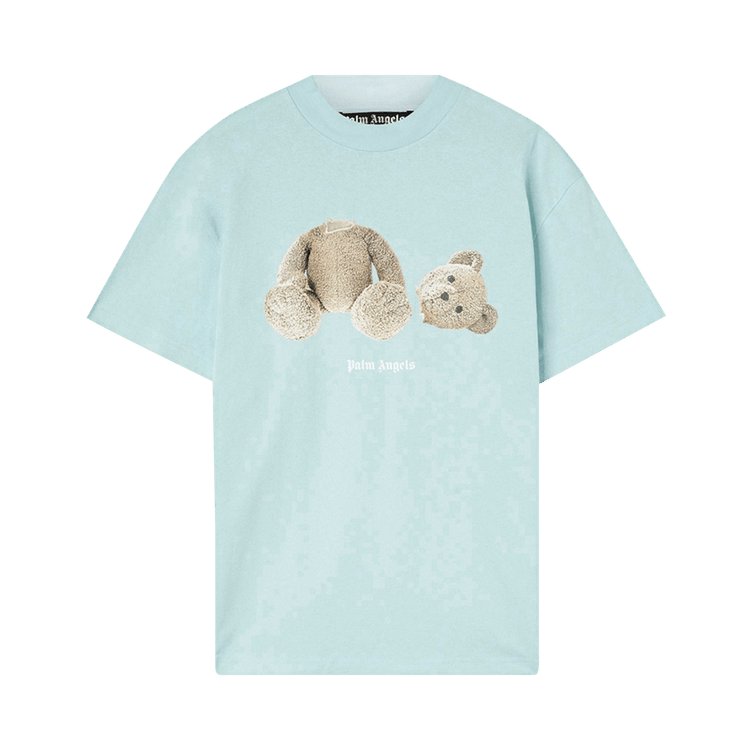 Palm Angels PA Bear Classic Tee "Light Blue/Brown"