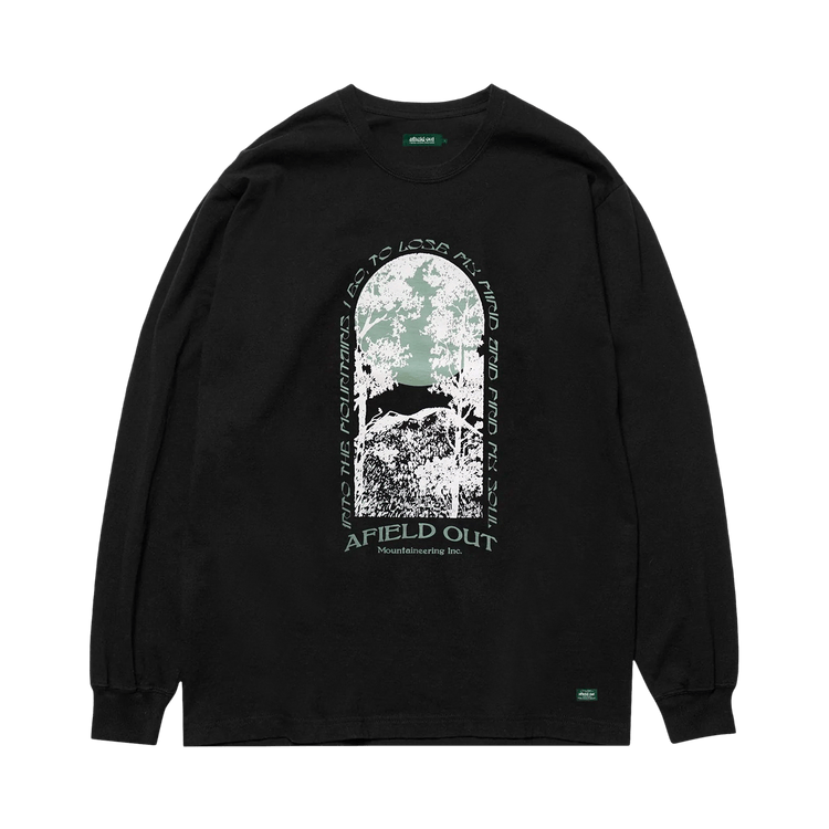 Afield Out Idyllic Long-Sleeve Tee "Black"