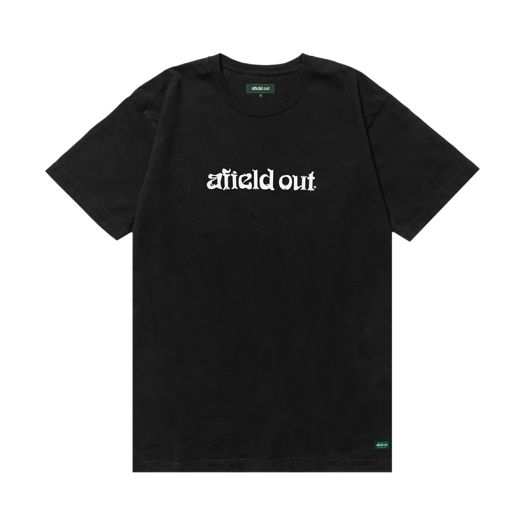 Afield Out Wordmark Short-Sleeve Tee "Black"