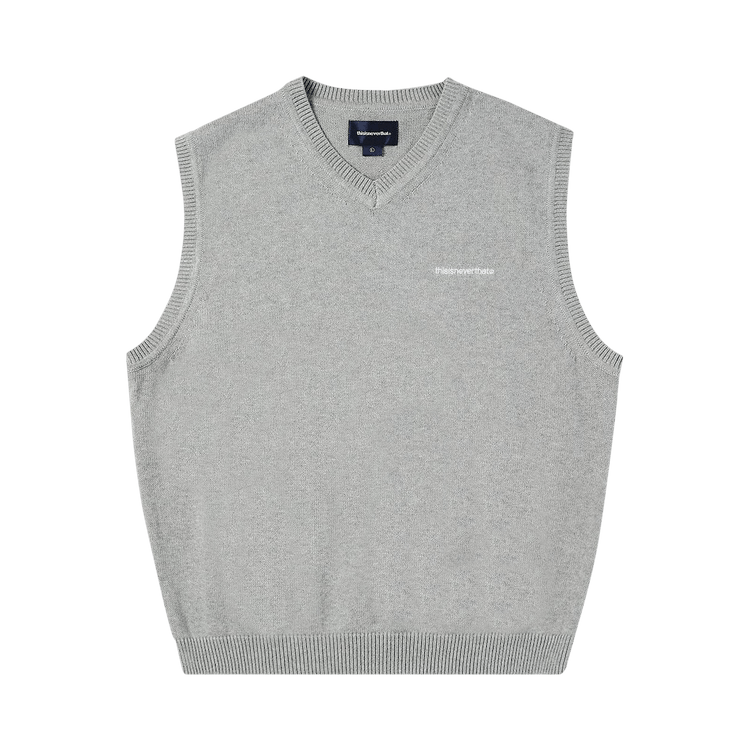 thisisneverthat T Logo Knit Vest "Grey"