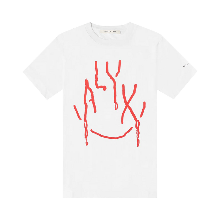 1017 ALYX 9SM Dripping Face Tee "White"