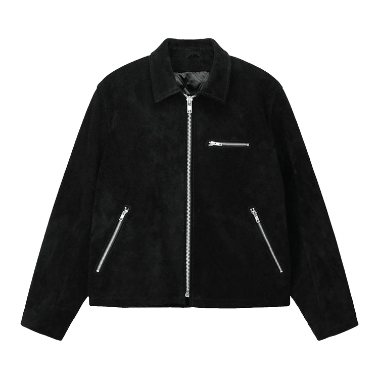 Stussy 8 Ball Suede Bing Jacket "Black"