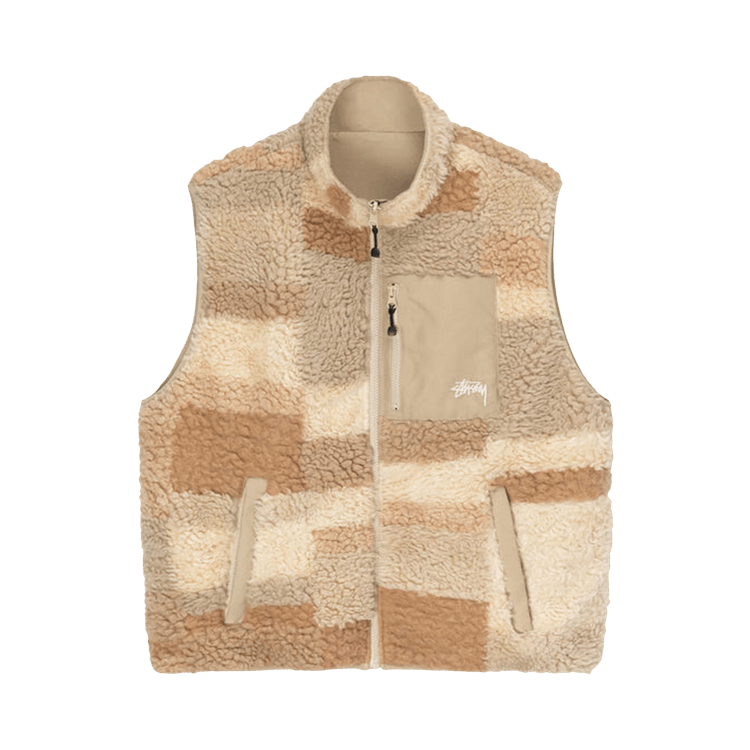 Stussy Colorblock Reversible Vest "Khaki"