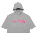 MM6 Maison Margiela Kids Hoodie "Grey Melange/Super Pink"
