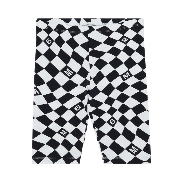 MM6 Maison Margiela Kids Biker Shorts "White/Black"