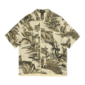 Stone Island Shadow Project Guayabera Short-Sleeve Shirt "Sand"