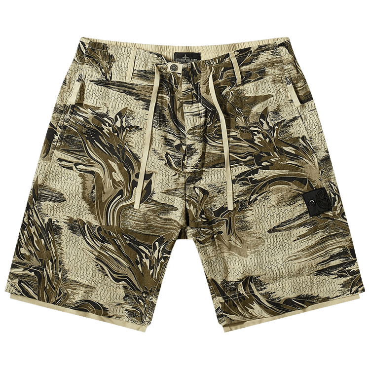 Stone Island Shadow Project Bermuda Shorts "Sand"