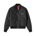 Awake NY Quilted Patch Bomber Jacket "Black"