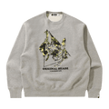 BAPE x Unkle Mo'Wax Point Man Relaxed Crewneck 'Grey'