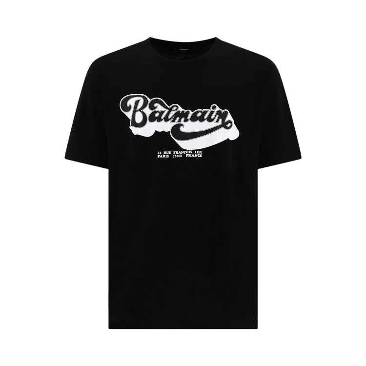 Balmain Bulky Fit 70s T-Shirt "Noir/Blanc"