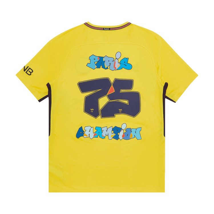 Paris Saint-Germain Paris 75 Champion Graffiti Away Jersey "Yellow"