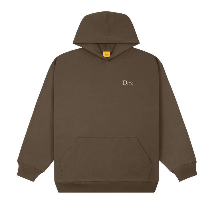 Dime Classic Small Logo Hoodie "Walnut"