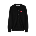 Comme des Garçons PLAY x Invader Pixelated Heart Cardigan "Black"