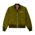 Awake NY Quilted Patch Bomber Jacket "Olive"
