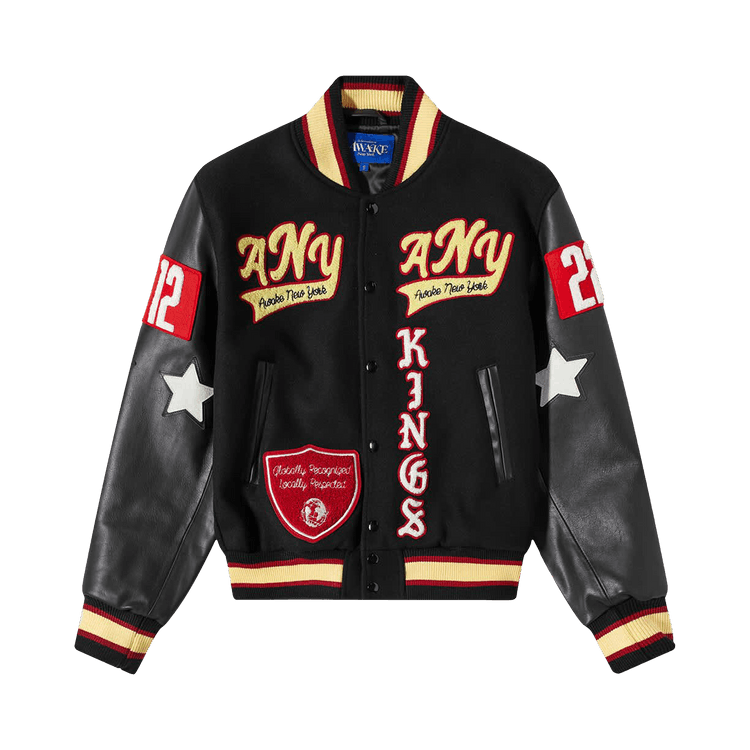 Awake NY Corazon Varsity Jacket "Black"