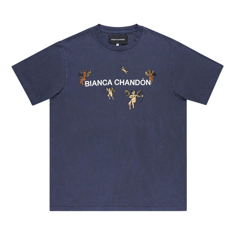 Bianca Chandôn Cherub Logotype T-Shirt "Navy"
