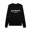 Balmain Logo Print Crewneck Sweatshirt "Black"
