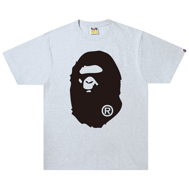 BAPE Bicolor Big Ape Head Tee "Grey"