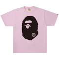 BAPE Bicolor Big Ape Head Tee "Pink"