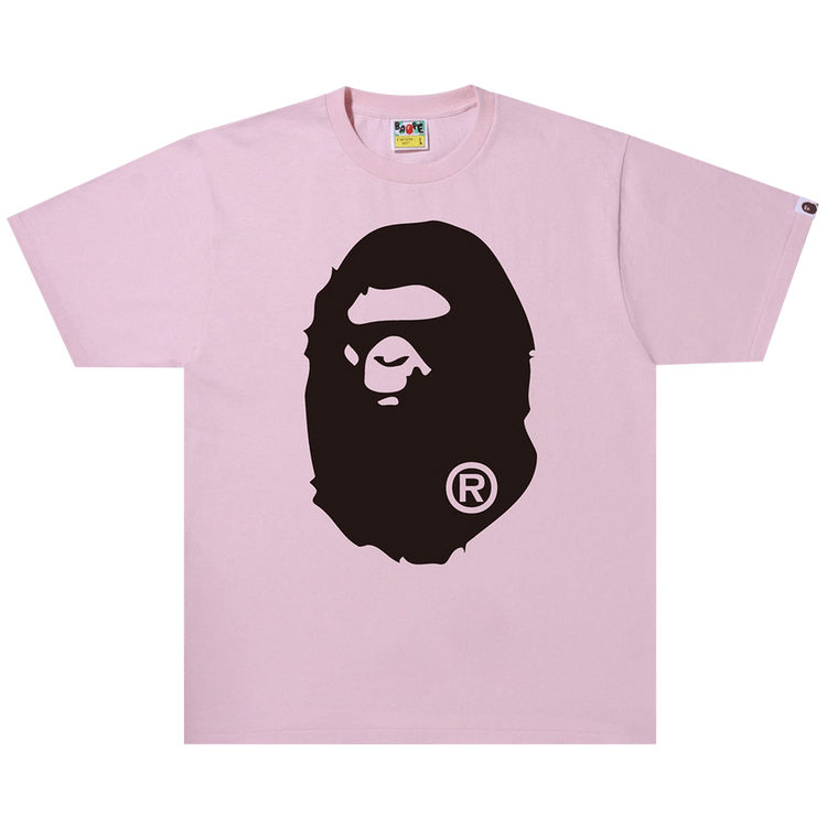 BAPE Bicolor Big Ape Head Tee "Pink"