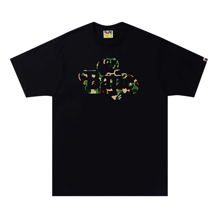 BAPE ABC Camo Milo On Tee "Black/Green"