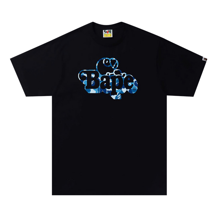 BAPE ABC Camo Milo On Tee "Black/Blue"