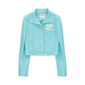 Courrèges Reedition Vinyl Jacket "Turquoise"