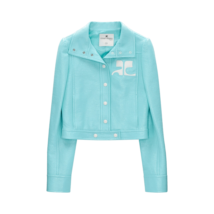 Courrèges Reedition Vinyl Jacket "Turquoise"