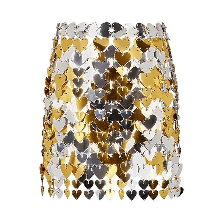 Rabanne Paillette Detailed Mini Skirt "Silver"