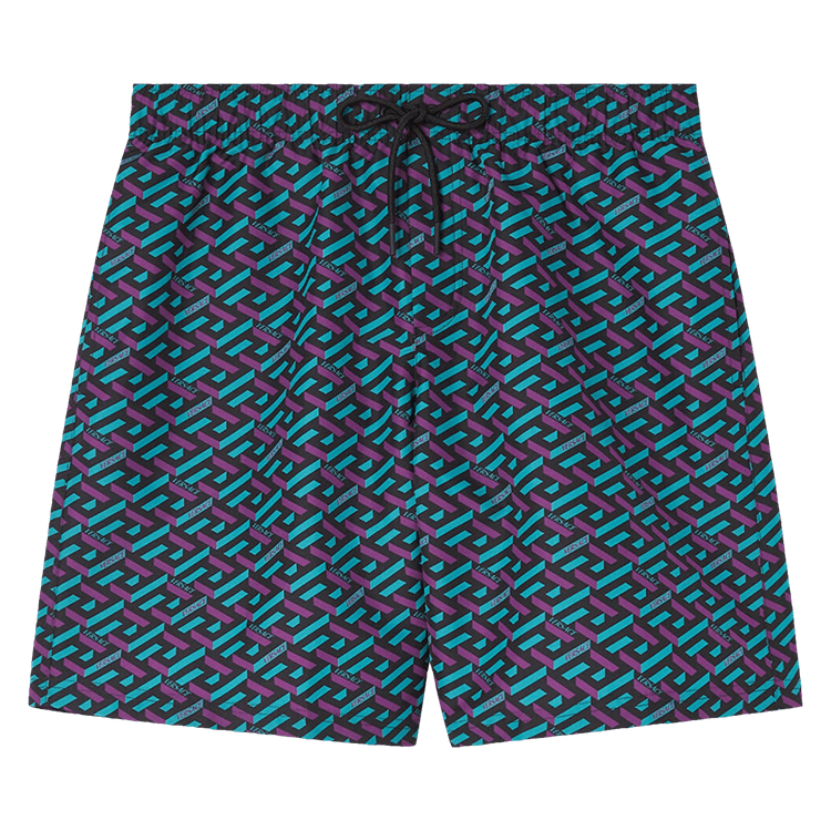 Versace La Greca Boardshorts "Teal/Plum"